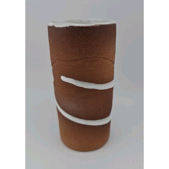 Stephen Pearce Studio Art Pottery Vase Shanagarry Irish Pottery Redware White - Picture 4 of 11